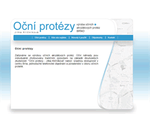 Tablet Screenshot of ocniprotezy.cz